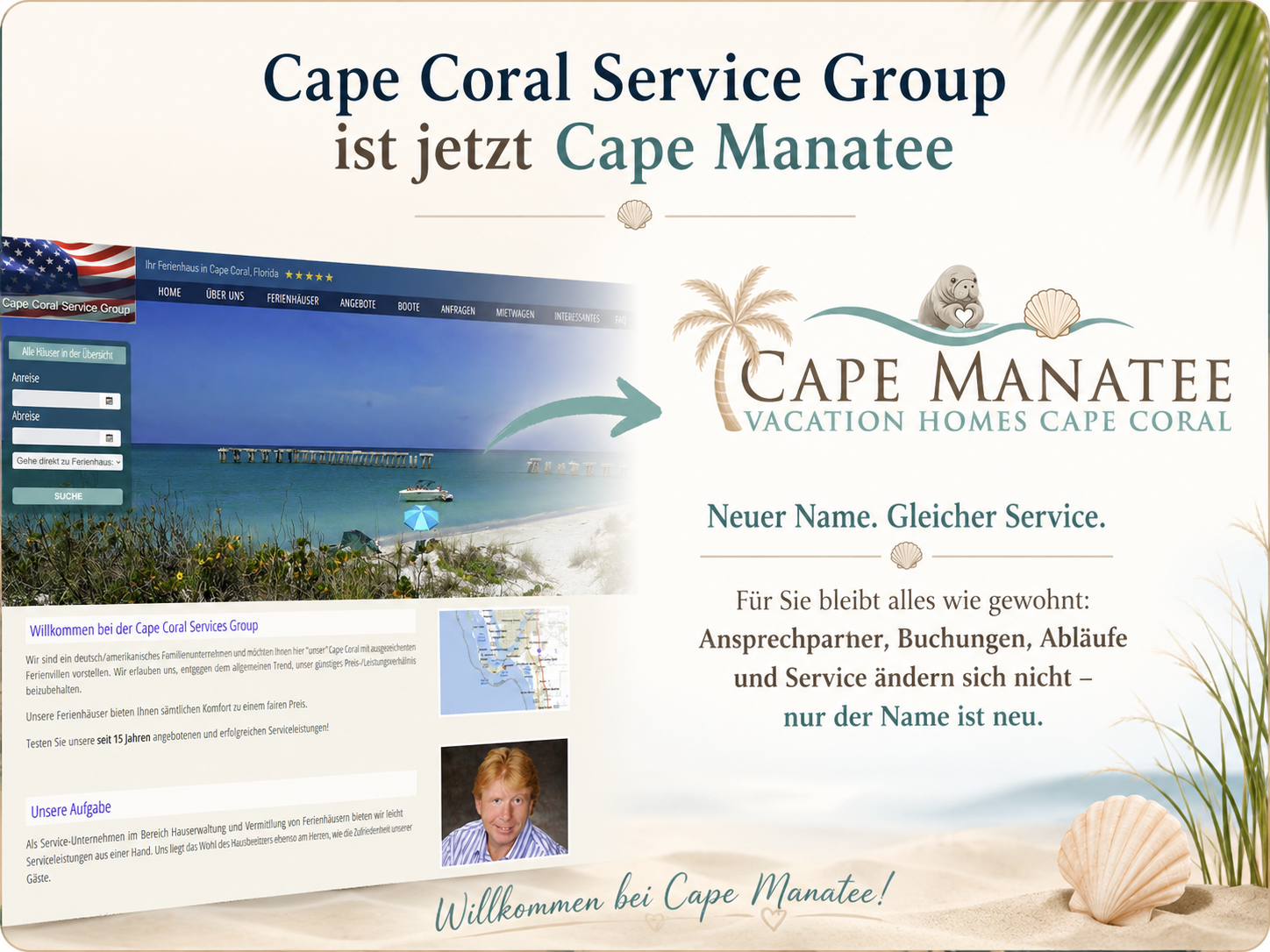 Cape Coral Service Group ist jetzt Cape Manatee
